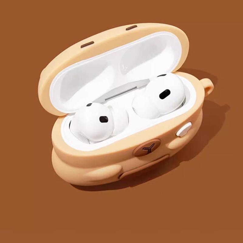 3D милый мультяшный силиконовый чехол для наушников Airpods 4 Сиба-ину Беспроводной чехол для наушников Airpods 4 Зарядный кейс