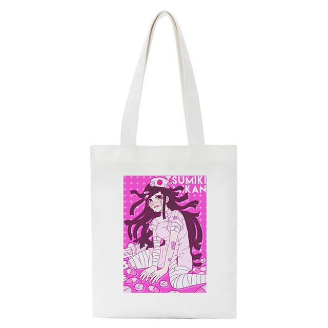 Холщовая сумка для покупок с героями мультфильмов Mikan Tsumiki, японское аниме, женская сумка на плечо, эко-сумка, многоразовые сумки для покупок для продуктов