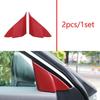 Carbon Fiber A Pillar Front Triangle Red For Toyota Camry 2018- Cover Trim