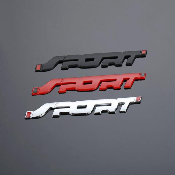 Car Metal 3D SPORT Logo Emblem Badge Sticker Trunk Fender Decal Accessories