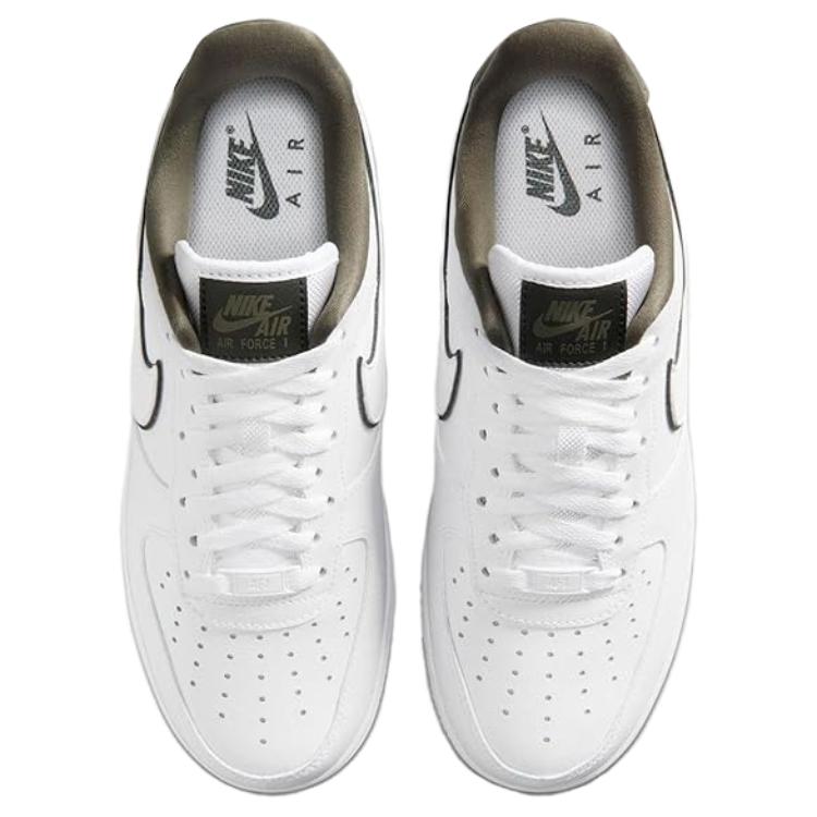 Nike Кроссовки Air Force 1 Удобные Прочные Низкие Женские кроссовки Белый Хаки IO4226-100