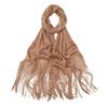 160*50cm Fashion Bright Silk Sunscreen Shawl Hijab Gold Silver Shiny Scarves For Women Lace Tassel Party Evening Dress Scarf