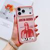 Чехол для телефона певца J-Justin B-Bieber для iPhone 17 16 15 14 13 12 11 Pro Max Air Матовый Лазерный Аврора Ударопрочный Funda