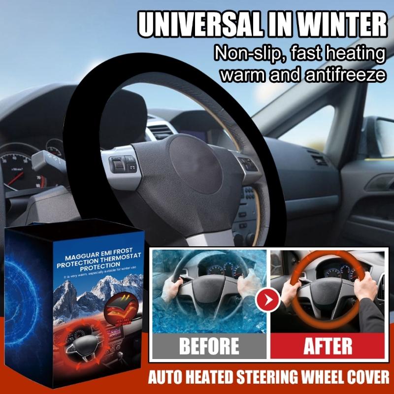 User Friendly Car Heating Steering Wheel Cover Modifiable Temperature for Car