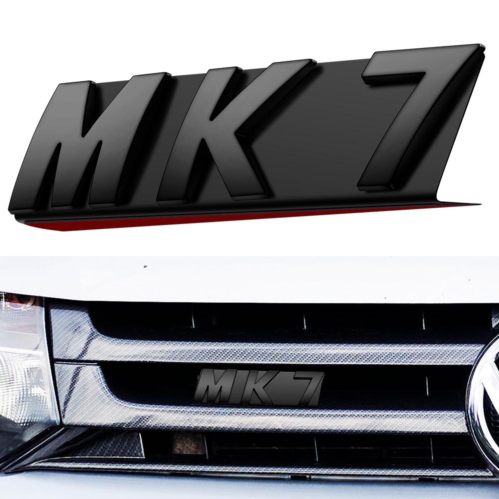 W127Black MK7 Grille Sticker Golf MK7 Emblem Stickers For VW Volkswagen Golf 5 6 7 Car Styling VW Grill Sticker Auto VW Accessories BDIU1