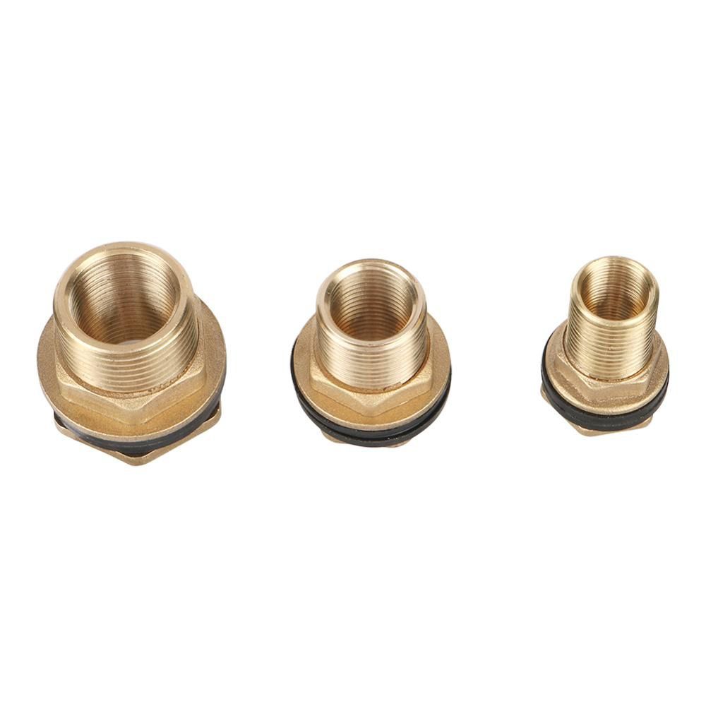 1Pcs 1/2" 3/4" 1" Brass Water Tank Connector BSP Thread Connector  for Garden Irrigation Plumbing