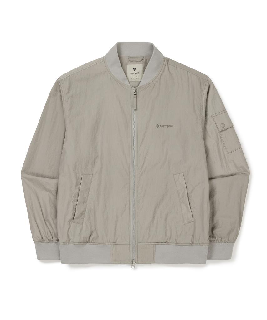 Бомбер Snowpeak Apparel с тканой нашивкой (S24Fmtwb36) Туманно-серый