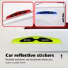 IYLCL1 4PCS Car Reflective Door Sticker Safety Warning Reflector Tape Decal Accessories For AMG Mercedes Benz Exclusive C200 C260 C300