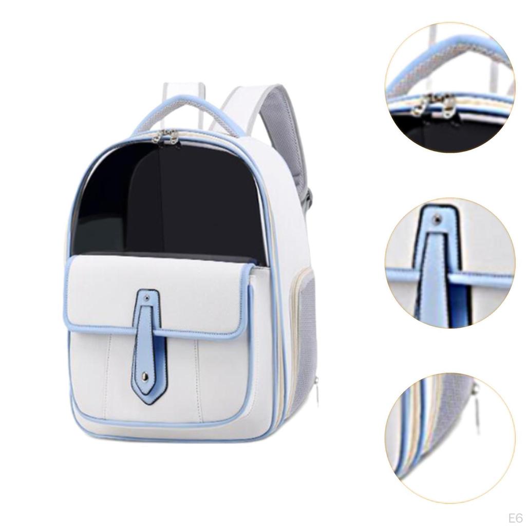 Рюкзак для кошек, сумка-переноска с дышащей сеткой, прозрачным окном, портативный, для путешествий с домашними животными