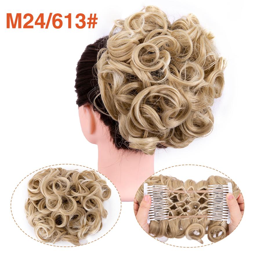 Грязная расческа на заколке для волос в виде пучка, 1 шт., взлохмаченная прическа, наращивание волос, пучок, вьющиеся шиньоны, резинки для волос для женщин и девочек