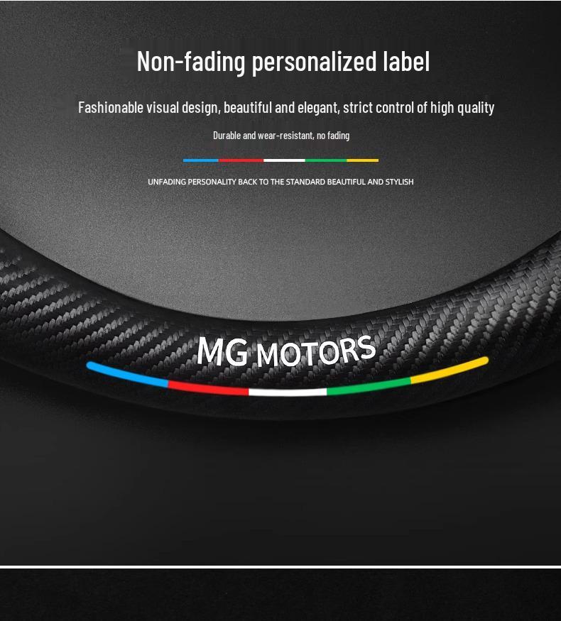 MG ZS6 & Scorpio Navigator ONE Suede Steering Wheel Cover - Magnolia 5 Model