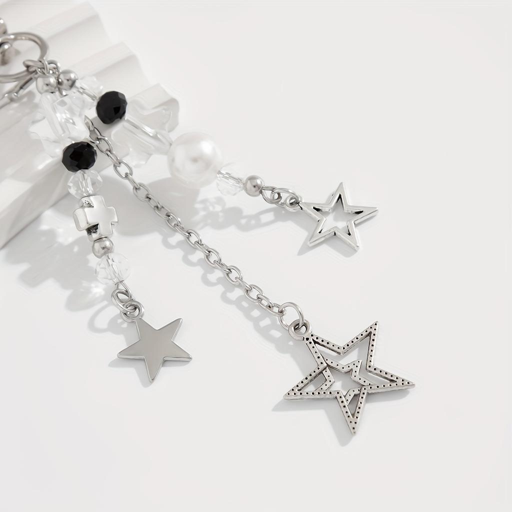 Trendy Punk Star Keychain - Ladies' Bag And Phone Accessory - The Perfect Gift For A Friend