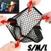 Storage Net Pocket Home Kitchen Cabinet Door Adhesive Sundries Bag Trunk Elastic Pocket With Nylon Fastener Tape Car Organizer
