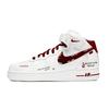 Nike Air Force 1 Red Luck Swift Horse Slip Resistant Slip Resistant Mid top Skateboard Shoes Men's White Red CW2289-111(Team1868-)
