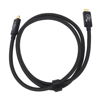 Кабель USB 4 240 Вт USB C кабель 80 Гбит/с 3,3 фута 16K 8K 4K передача видео для смартфонов планшетов
