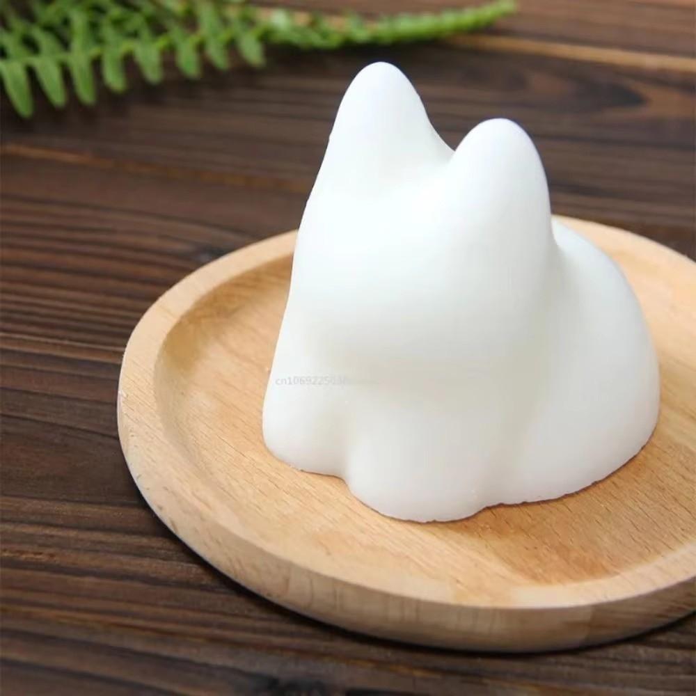 3D Shape Silicone Cat Mold Reusable Jelly Bowl Durable Cake Mold Kitchen Use