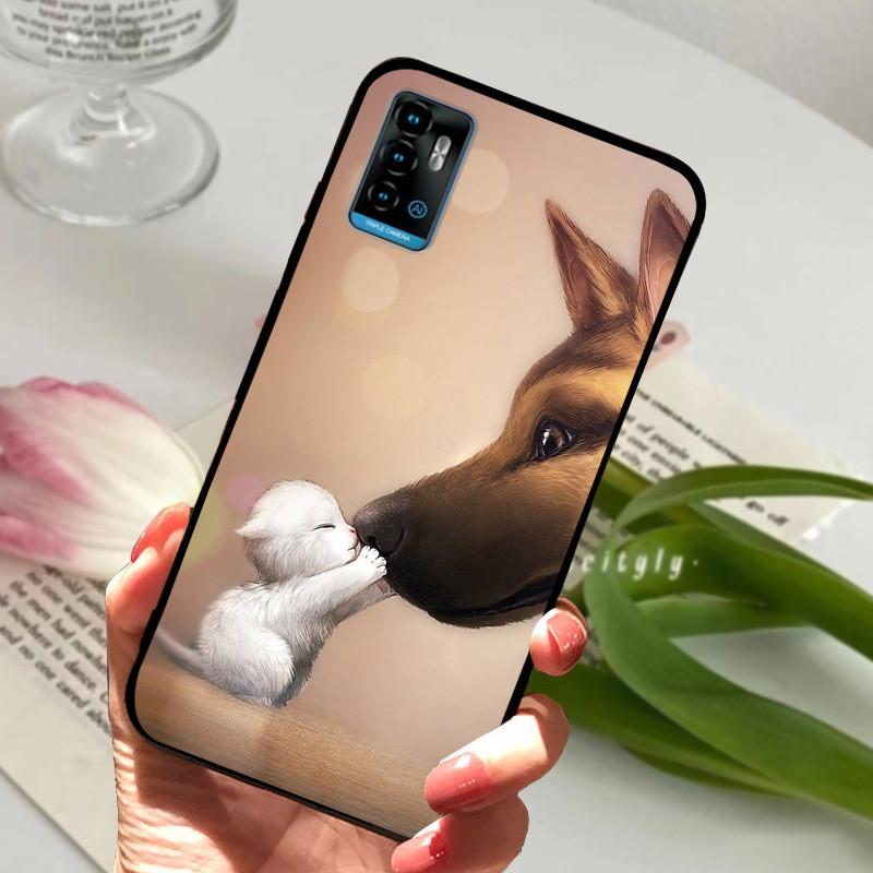 Case For ZTE A71 Coque A 71 Marble TPU Soft Silicone Funda Phone Case For ZTE Blade A71 a71 Shockproof Animals Cover Capa Bumper