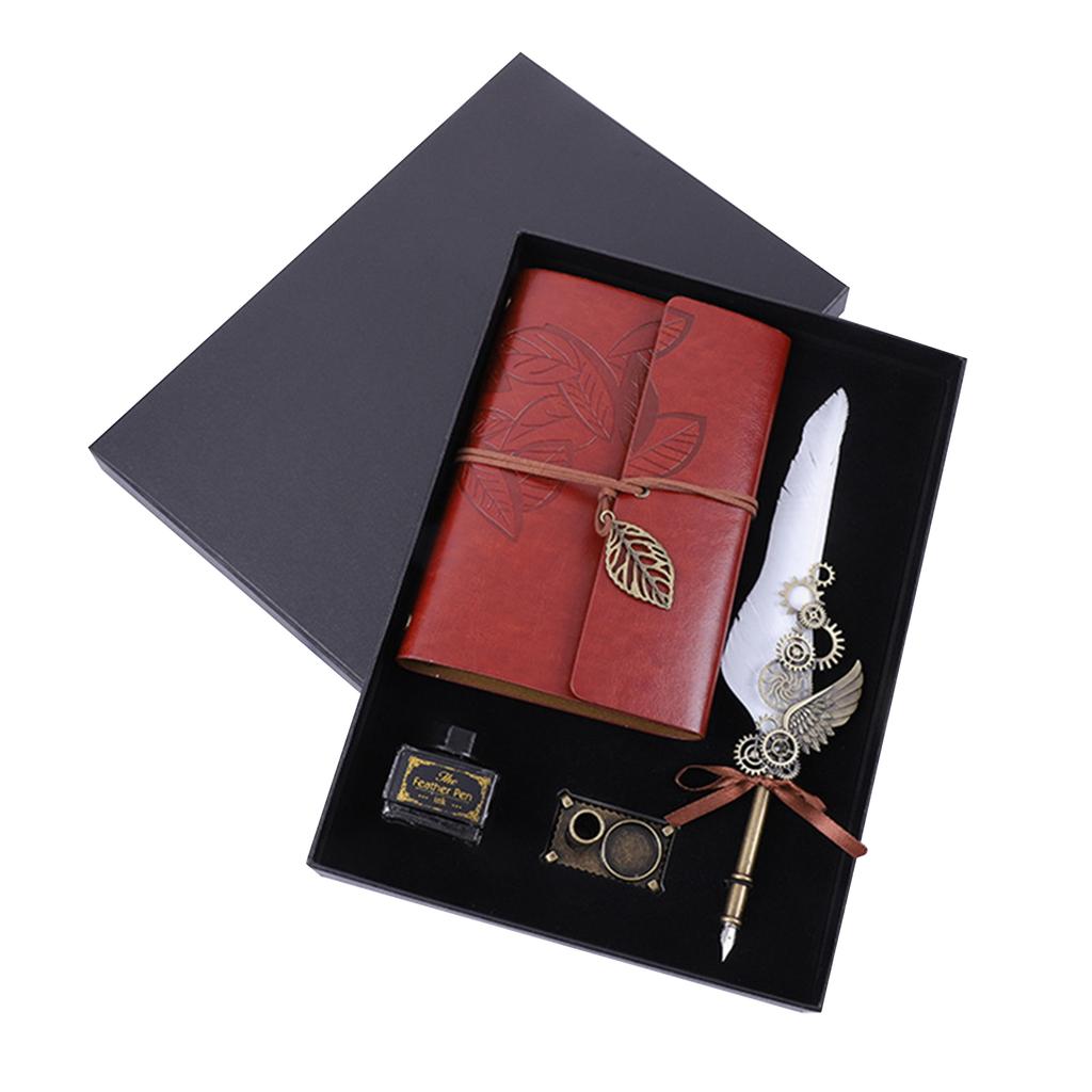 Набор перьевых ручек и чернил, ретро-винтажная гусиная ручка, каллиграфическая ручка для письма, авторучка для письма, перьевая ручка