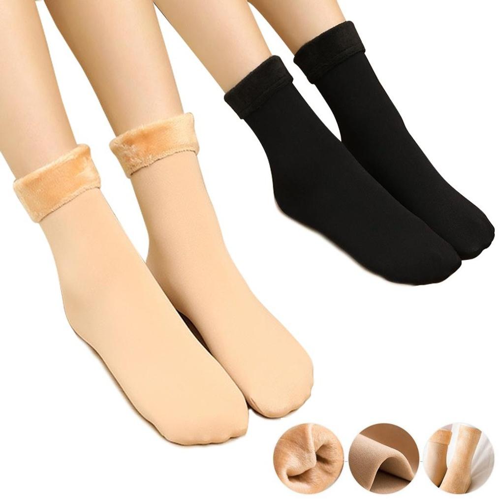 Fleece-lined Spandex Winter Socks