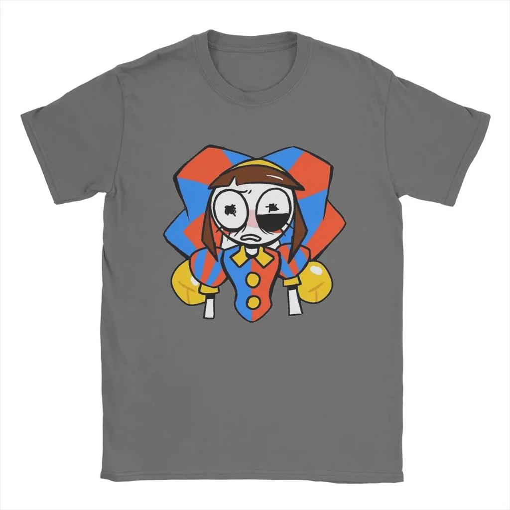 The Amazing Digital Circus T-Shirt Men Pomni And Jax Cool Cotton Tee Shirt Round Neck Short Sleeve T Shirts Summer Clothing