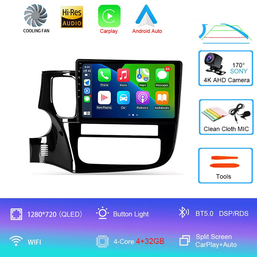 Автомобильное радио Android 14 Carplay для Mitsubishi Outlander 3 GF0W GG0W 2012-2018 Мультимедиа Видео Плеер Навигация Стерео GPS 2din