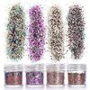 12 Boxes Glitter For Face Body Glitter, Glitter Sequin Chunky Glitter For Face Nails Eyes Lips Hair Body Makeup Glitter Paillette(10ml)