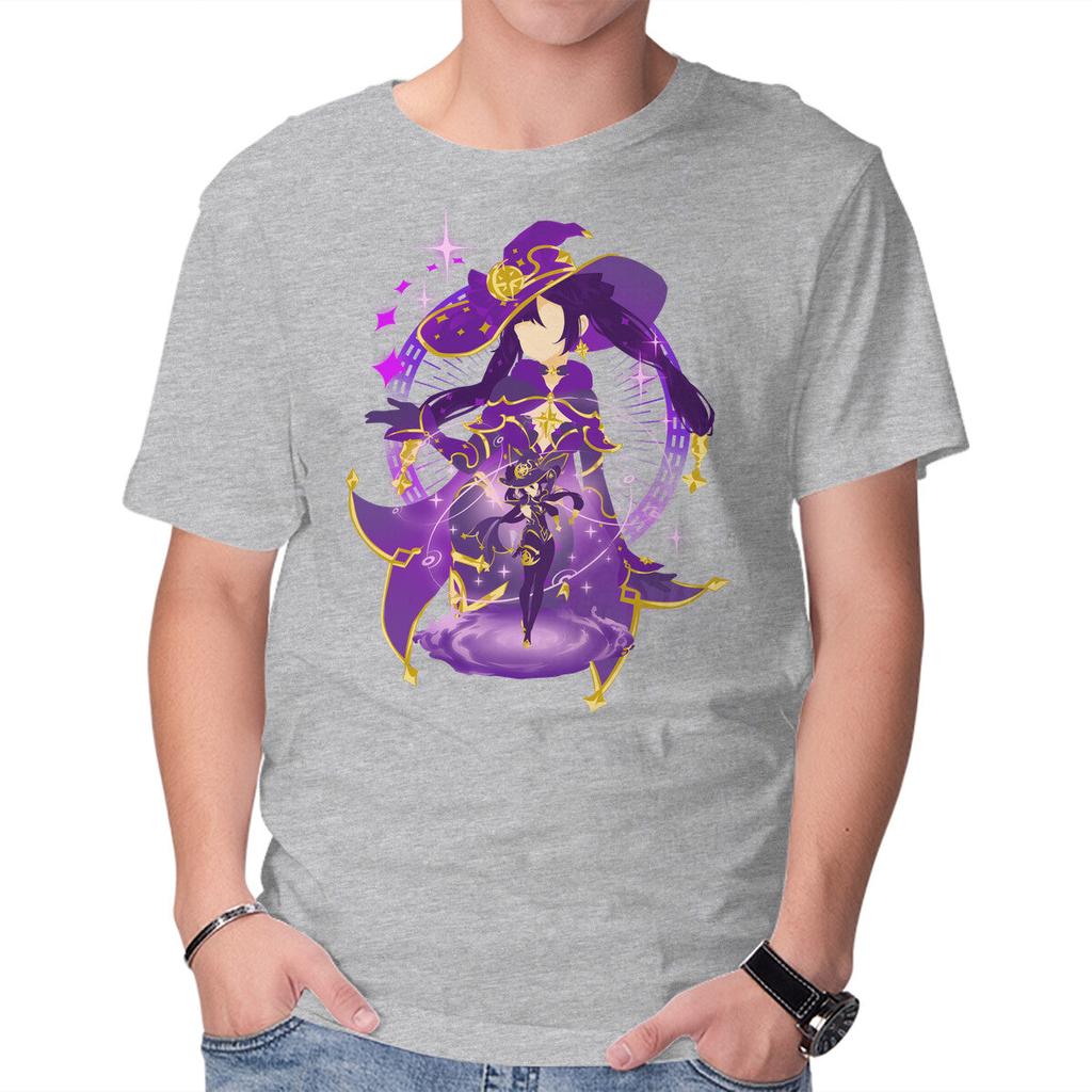 Unisex Crew Neck T-Shirt Astral Reflection Mona Graphic Short Sleeve Casual Tee