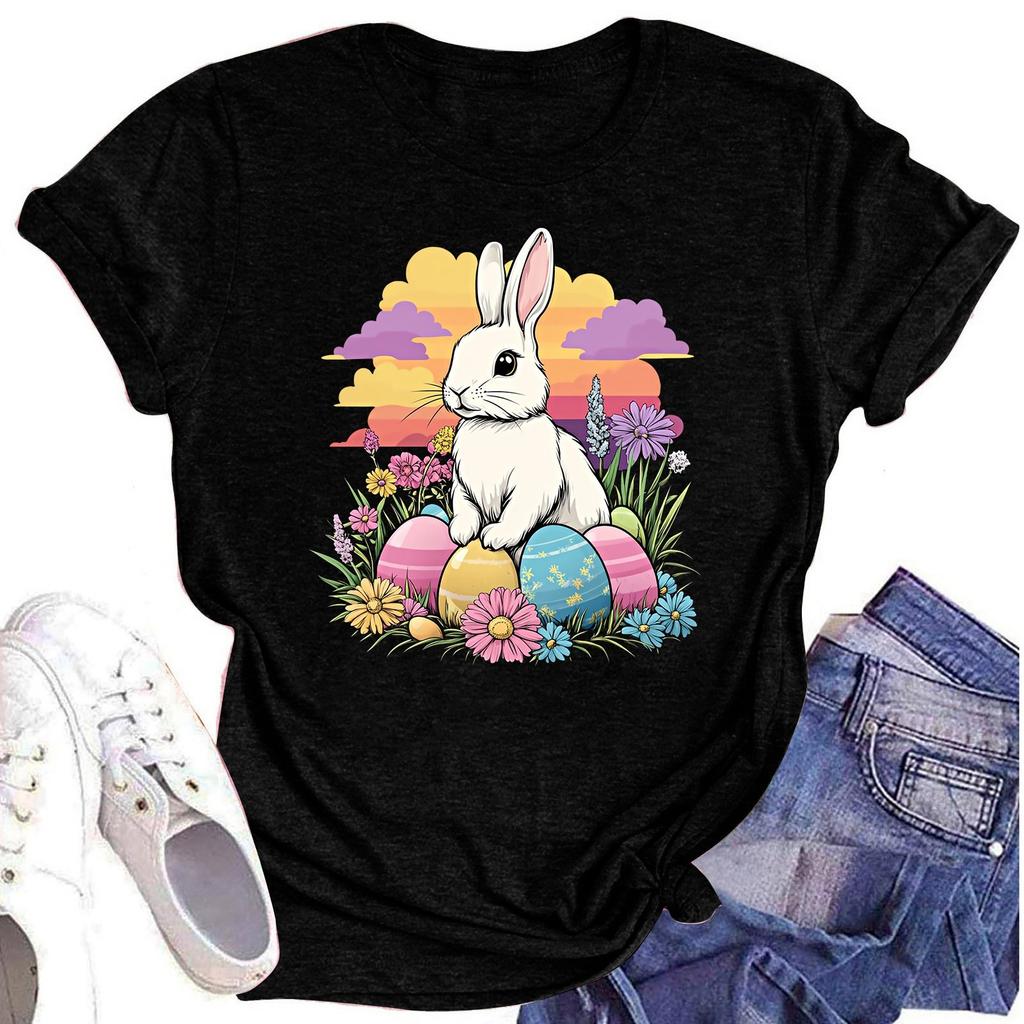 Женская повседневная футболка с короткими рукавами и круглым вырезом с принтом и буквенным топом