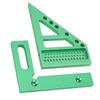6pcs Green 3D Carpenter Square Aluminum Alloy Layout Measuring Tool  Woodworking