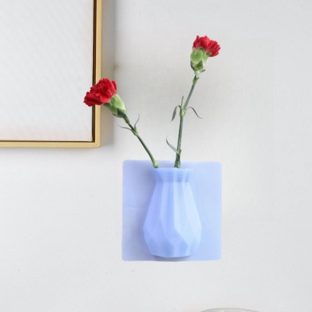Силиконовая ваза-стикер Magic, многоразовая декоративная ваза, горячая настенная ваза, сухоцветы