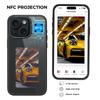 4-цветный чехол для телефона E Ink для iPhone 15, чехол Smart NFC DIY, отображение изображений, черный/белый/красный/желтый