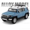 1:24 Scale Alloy FJ LAND CRUISER Cars Toys Miniature Models Light Sound Pull Back Vehicles Rubber Tires Car Boys Festival Gifts