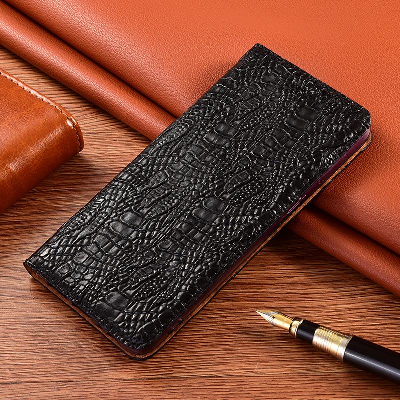 Genuine Leather Flip Wallet Phone Case Anti Drop Full Body Protective Cover Compatible for Samsung Galaxy SM F22 F23 F52 F62