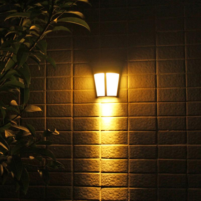 6LED Solar-Powered Energy Saving Waterproof Lamps Wall Lights for Yard Garden