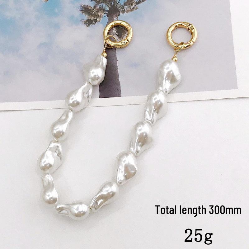 Модный женский чехол для телефона DIY с жемчужной цепочкой и подвеской из кристалла против падения