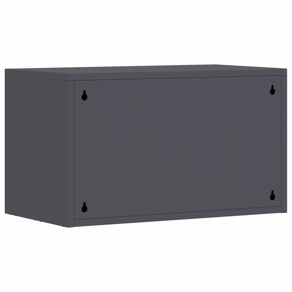 Wall Mounted Garage Cabinet with Gas Spring Door Anthracite
