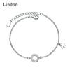 Линдон циркон браслет ювелирные изделия геометрические бусины браслеты-цепочки модный тонкий свадебный подарок для подруги женщин