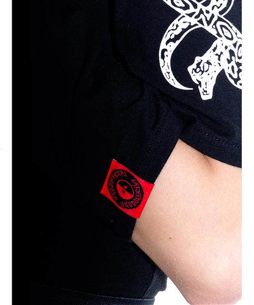 OZOD Snake Crop Top_Black