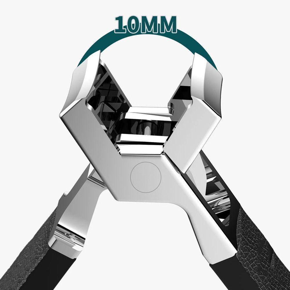 Нержавеющая антиразбрызгивающая кусачка для ногтей с широким раскрытием губок Кусачки для ногтей Личная гигиена