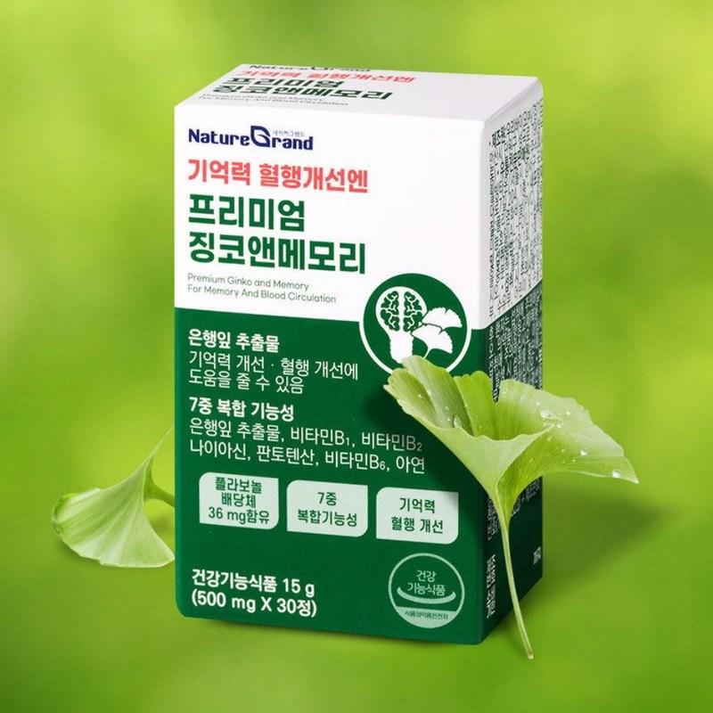 Good Nutritional Supplement for Dementia, Brain Improvement Medicine, Memory Premium, Ginkgo & Memory 30 Tablets, 30 Tablets, 1 Unit