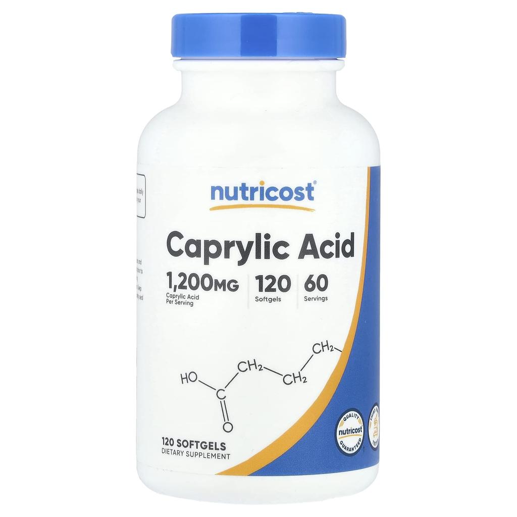 Caprylic Acid, 120 Softgels (600Mg Per Softgel)
