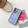Корейский ретро чехол для телефона с масляной живописью для iPhone 16 15 14 13 12 Pro Max Plus 11 Роскошный чехол с 3D принтом цветов Задняя крышка Художественный декор