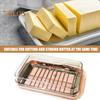 Butter Slicer Cutter Box with Transparent Lid Food Grade Counter Top Butter Container Storage Box Kitchen Accessories