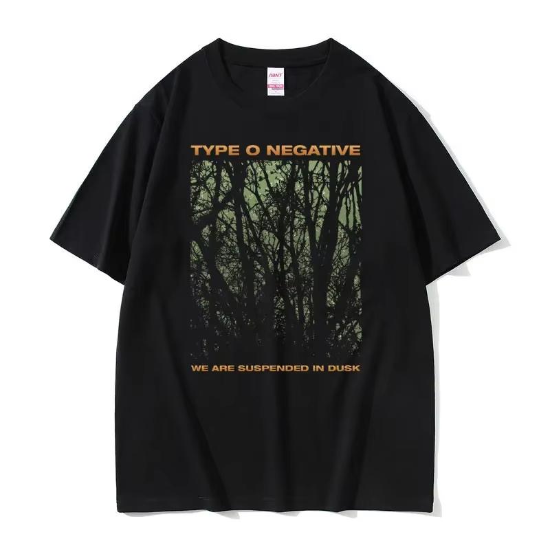 Модная футболка с изображением рок-группы Type O Negative "Подвешенная в сумерках" Мужская Женская Летняя Повседневная Футболка Мужская Винтажные Топы Футболки