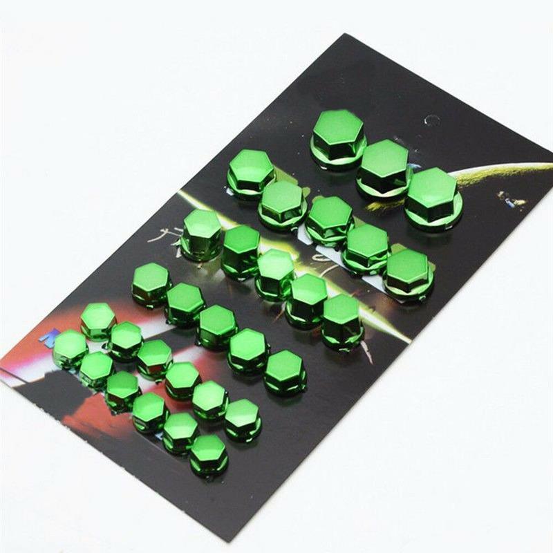 30 шт. колпачков для гаек мотоцикла, колпачки для болтов, хромированные пылезащитные шестигранные декоративные крышки для Yamaha Kawasaki Honda, модифицированные аксессуары