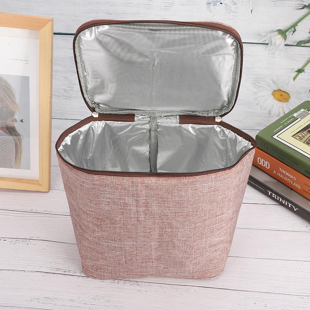 Портативная термосумка для ланча большой вместимости из ткани Оксфорд, водонепроницаемый контейнер для ланча для хранения