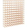 VidaXL Casier à vin pour 120 bouteilles 112,5x23x123,5 cm pin massif 353754