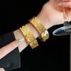 Metallic Scale Pattern Open-Ended Bracelet European and American Personalized Design Bracelet Minority Fashion Temperament Bracelet for Women