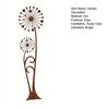 Rusty Dandelion Stake Metal Flower Garden Stake Yard Decoration Outdoor Decor Dandelion Stake for Courtyard Lawn Pathway