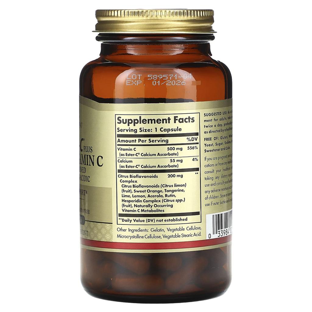 Ester-C Plus, Vitamin C, 500Mg, 90 Capsules